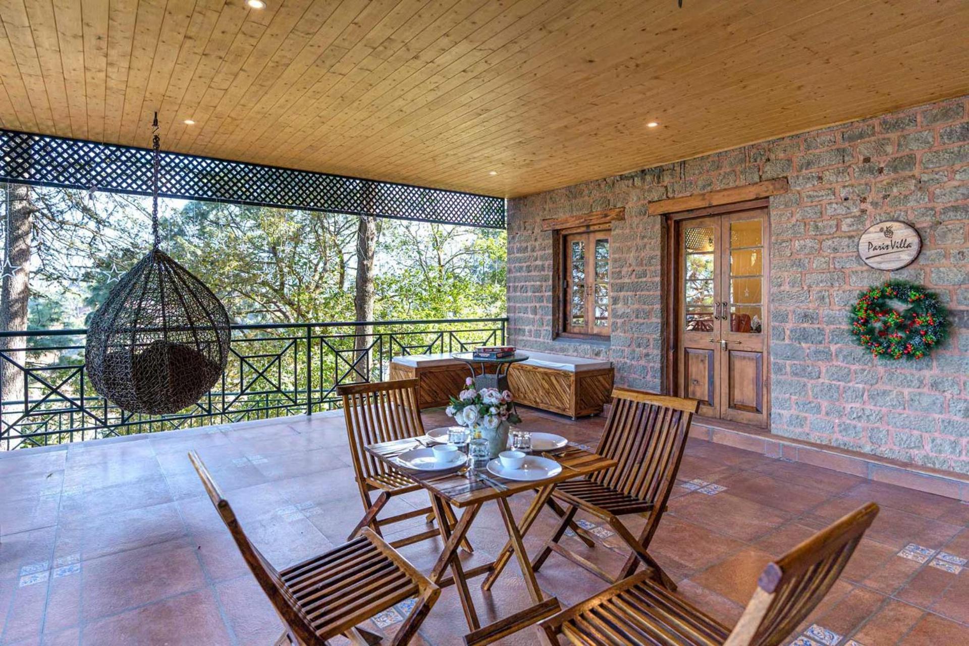 Stayvista At Paris Villa With Pvt Pool & Valley View Kasauli Exterior foto